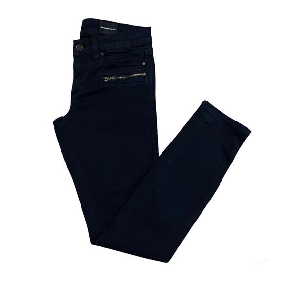 Club Monaco Y2K Low Rise Zipper Moto Skinny Jeans - Picture 1 of 6